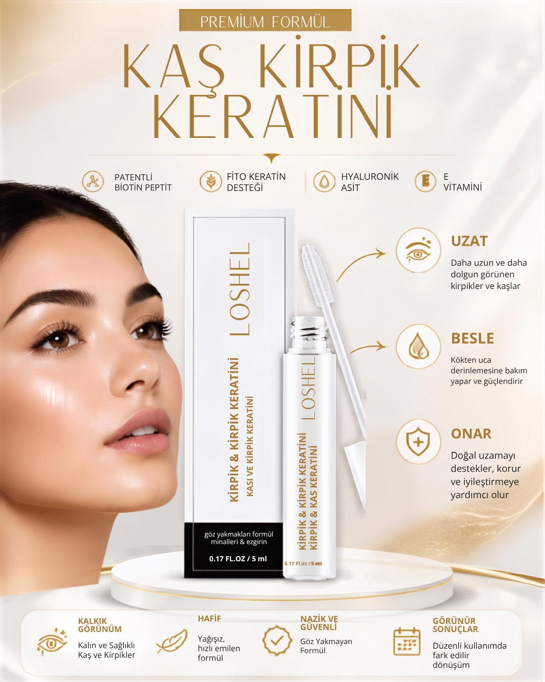 KAŞKİRPİKKERATİN Kaş Kiprik Keratin Serumu 5 ML - Görsel 1