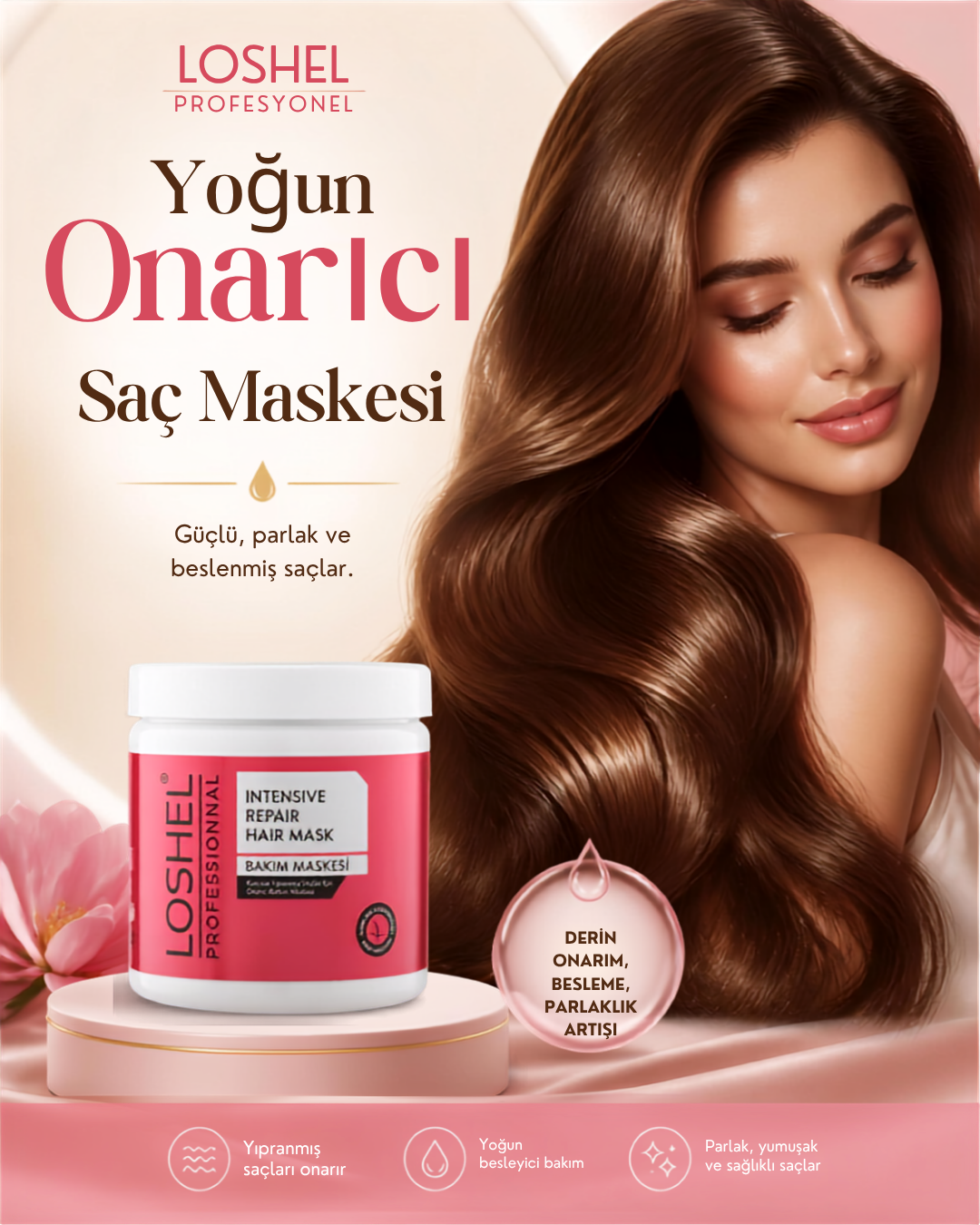 SMOOTHİNGMASKE Yoğun Onarıcı Saç Maskesi 250ml - Görsel 1